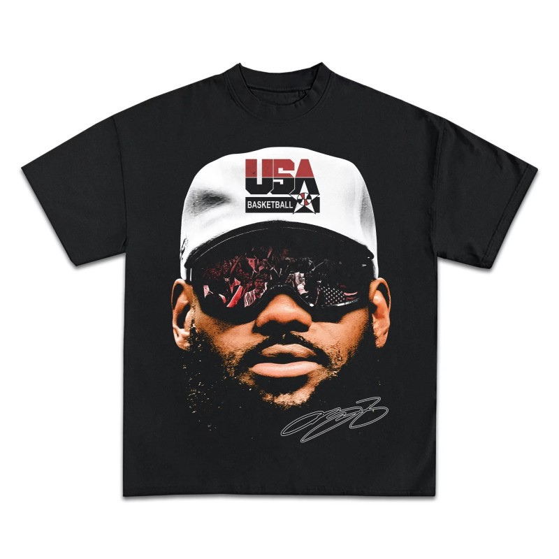 Other LeBron James T-shirt USA Basketball Graphic Black