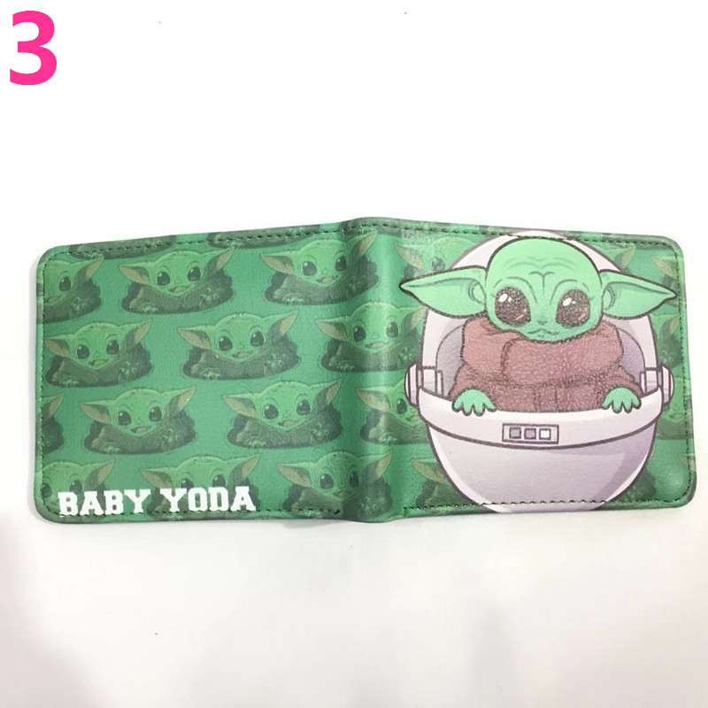 Baby Yoda maestro corto billetera Star Wars estudiante Monedero