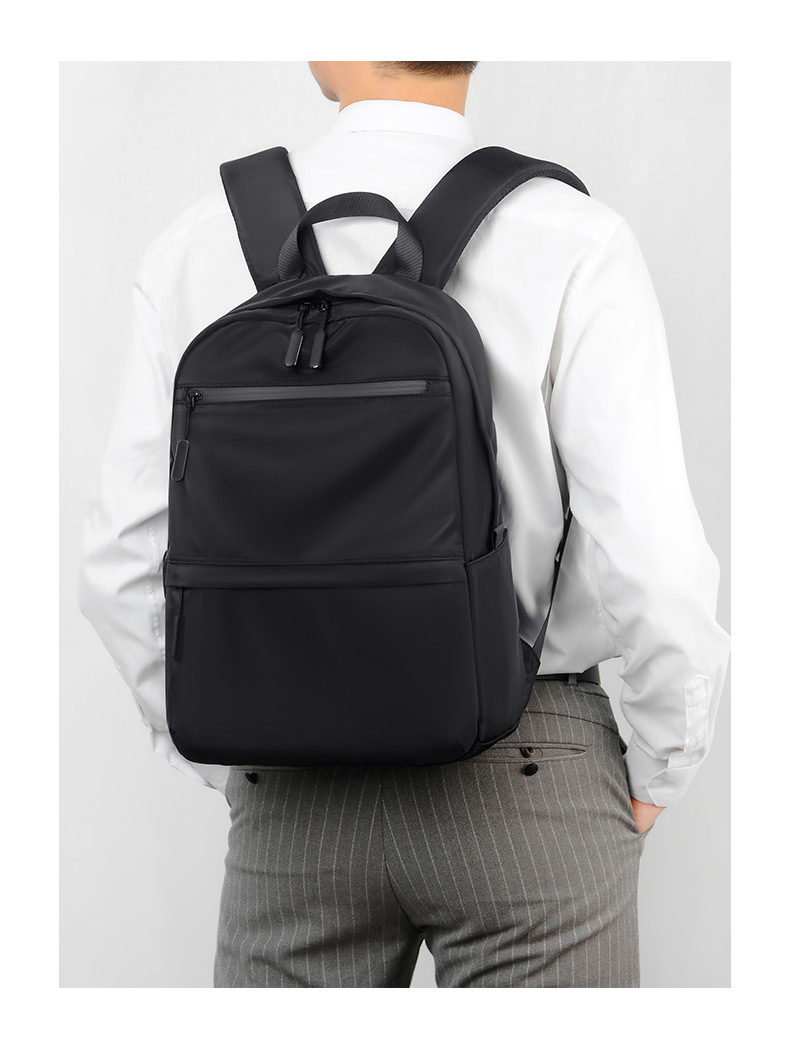 Customized New Men's Large-capacity Commuter Backpack, Versatile 14inch Unisex Logo School Bag For Middle High School,_desvips.com