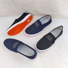 秋季新款厚底牛仔学生鞋轻便透气舒适妈妈鞋赶集夜市地摊甩货货源