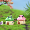 Moss micro -landscape small ornament zakka Mediterranean style Mushroom house castle landscape decoration jewelry