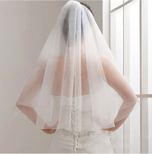 Small veil white veil new bride double layer nude veil veil multi-layer forest style Lolita photo studio photo