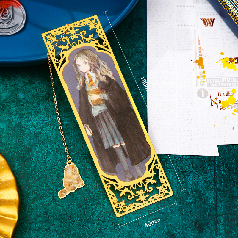 Harry Potter Regalo de Cumpleaños metal original marcador Gryffin estudiante universitario ha ventilador papelería regalo