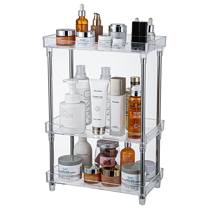 Factory off-the-shelf three-layer shelf bathroom moisture-proof removable removable multi-layer detergent storage rack