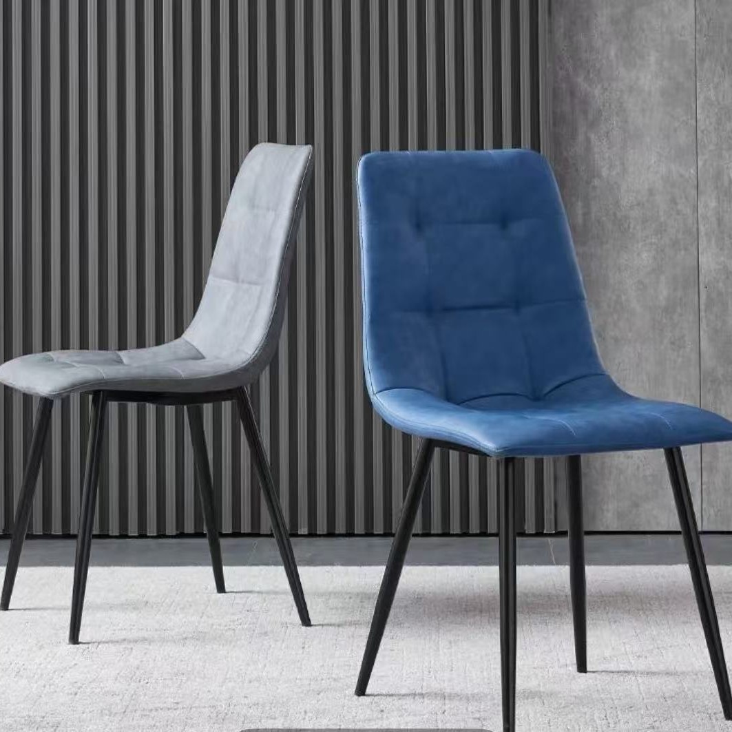 Silla de comedor doméstica lujosa escandinava moderna respaldada taburetes respaldados silla de comedor simple silla de comedor hotel