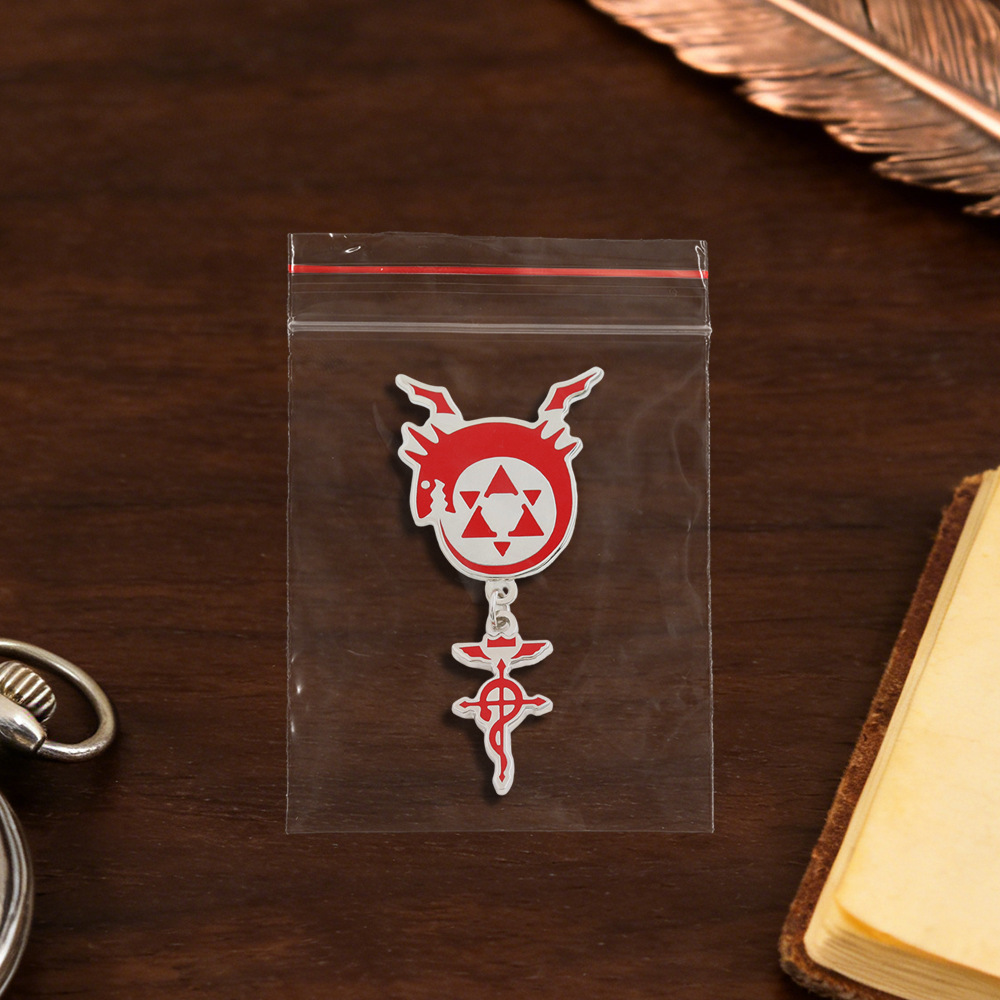 Anime Cartoon Fashion Pendant Badge Creative Simple Enamel Brooch Fullmetal Alchemist Merchandise Wholesale