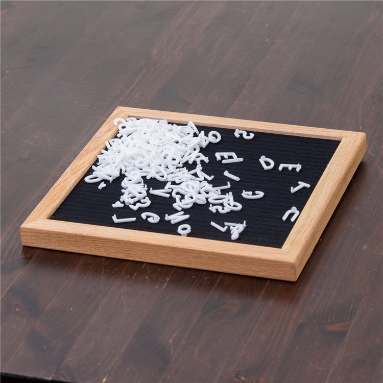 木质毛毡留言板ins创意毛毡黑板毛毡儿童木质字母黑板家居留言板