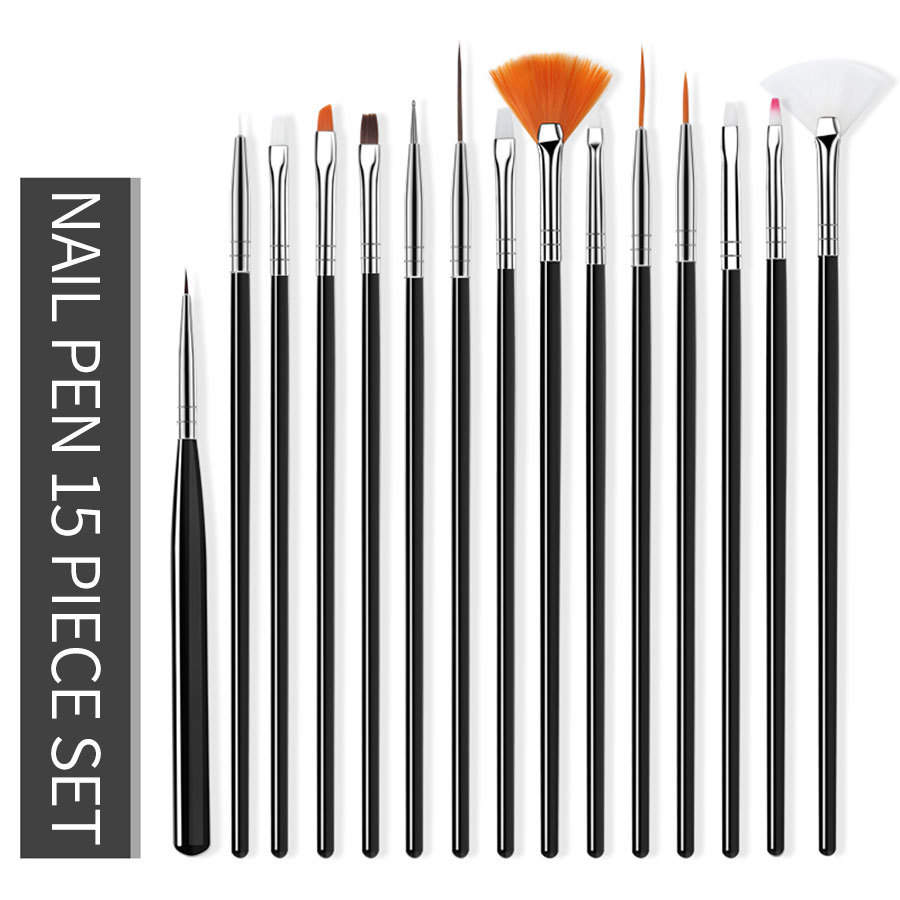 Nail art pen suit tool brush suit carving pen blooming brush drawing nail polish pen phototherapy pen nail art shop