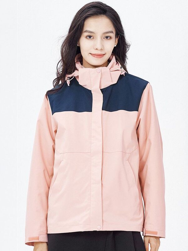 2024 New Outdoor Three-in-One Jacket Men's and Women's Multi-Color Couples Color Splicing Removable Cap Waterproof 2024 New Outdoor Three-in-One Jacket Men's and Women's Multi-Color Couples Color Splicing Removable Cap Waterproof
