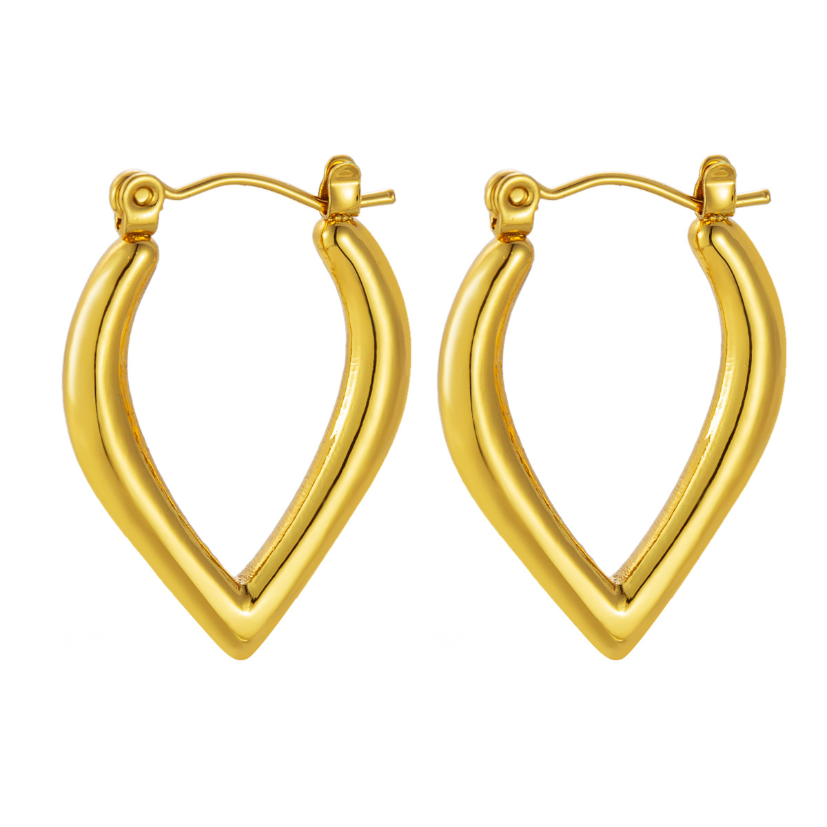 Pendientes al por mayor Moda europea y americana transfronteriza ol Pendientes redondos cuadrados geométricos de acero inoxidable Pendientes de lujo ligero de tendencia simple