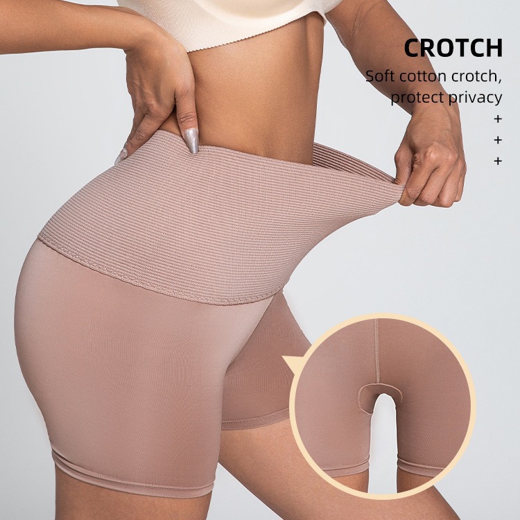 Pantalón Bóxer Moldeador de Talle Alto de Nylon, Control de Abdomen y Levantador de Glúteos