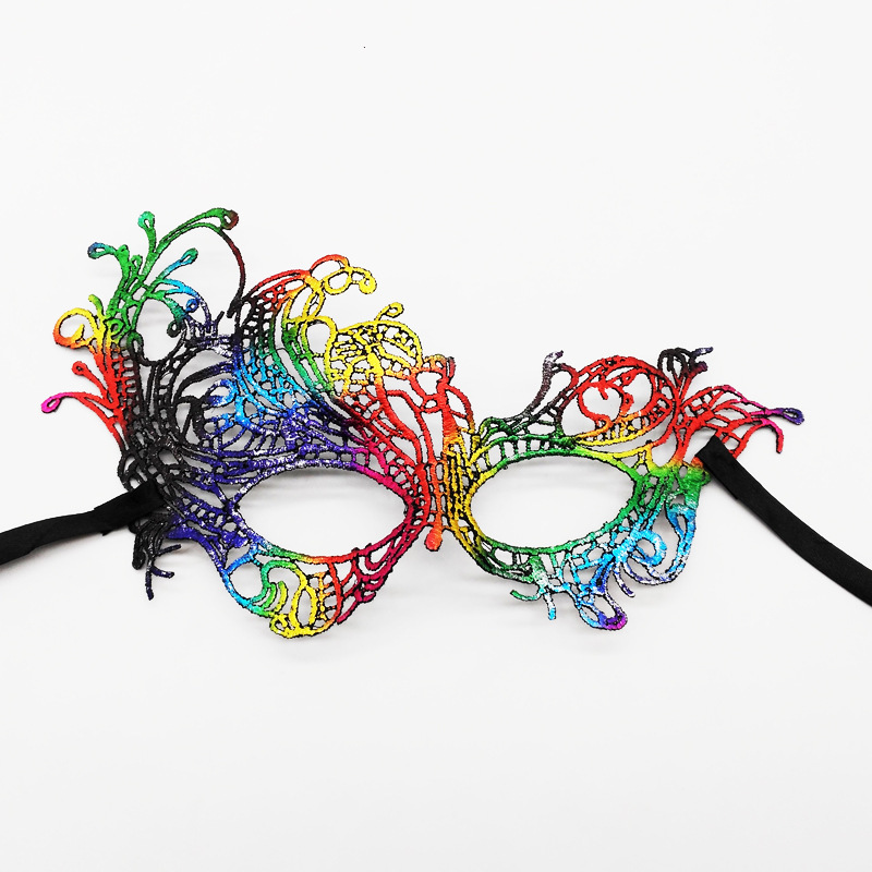 Máscaras de encaje transfronterizas, máscaras de encaje de fiestas de Halloween, máscaras de ojos especiales para carnaval de Halloween