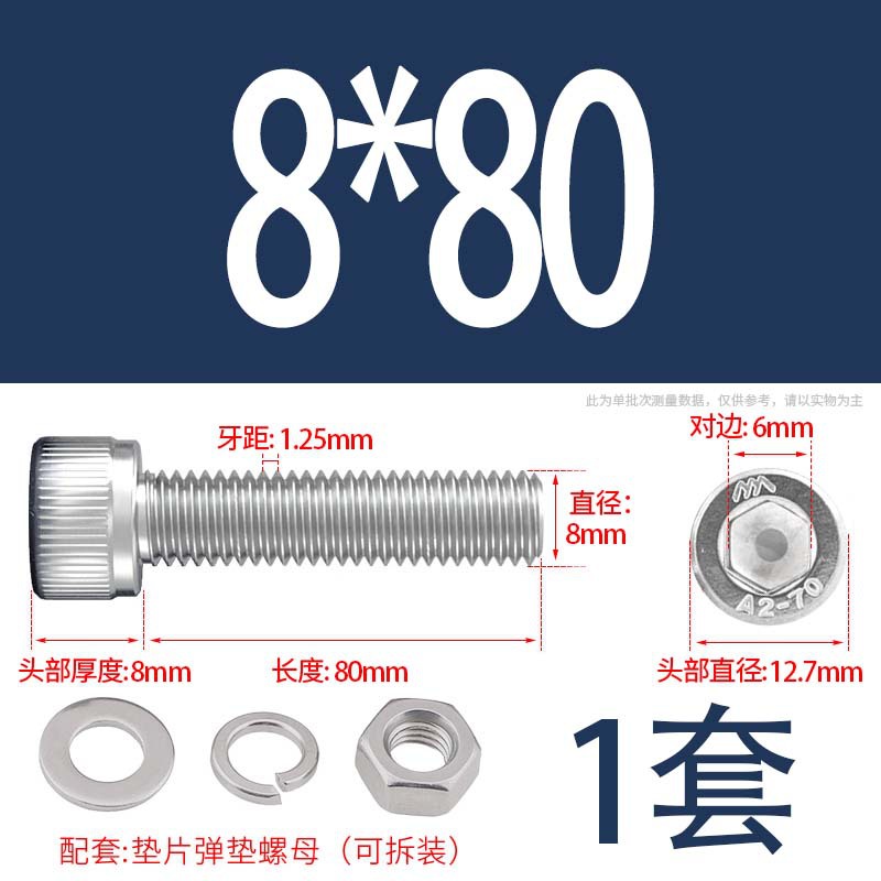 304 acero inoxidable hexagonal socket tuerca junta conjunto alargado cilindro cabeza taza perno tornillo