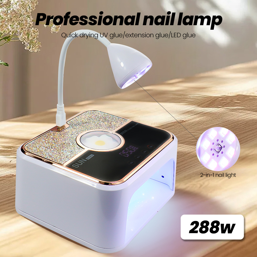 Lámpara de Fototerapia para Uñas Recargable de Secado Rápido para Manicura