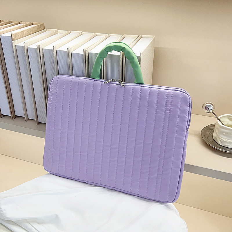 Sweet and Cute Color-Blocking 11inch iPad Pro Portable Tablet Sleeve 14inch Laptop Protective Case
