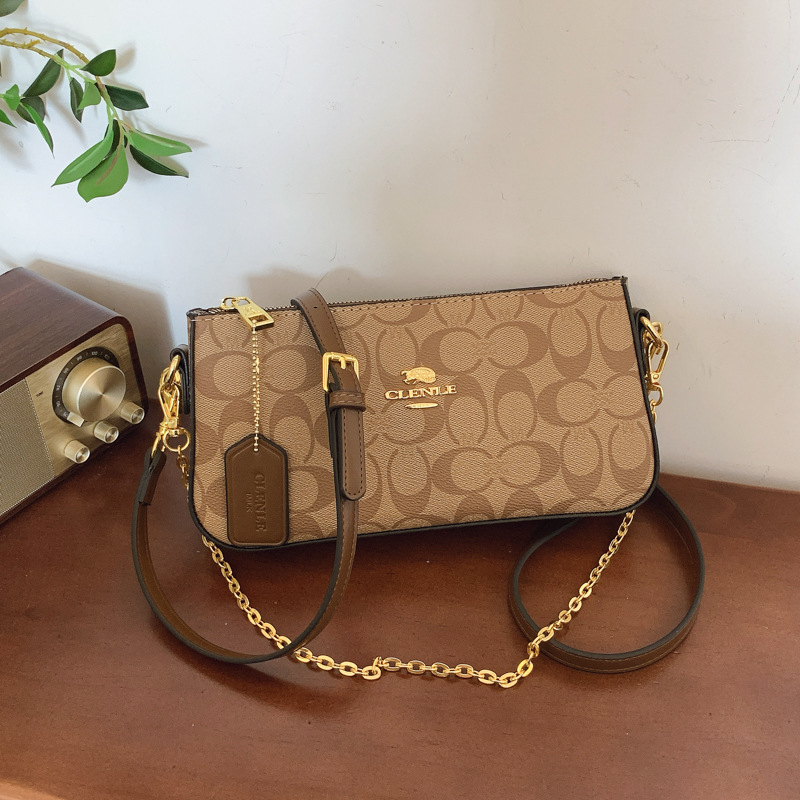 Bolso mujer 2025 nuevo bolso de mahjong Kou C bolso de axila bolso clásico de mensajero de un solo hombro cadena mano pequeño bolso cuadrado mujer