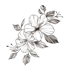 Tattoo sticker plain flower tattoo waterproof female long-lasting style dark collarbone sexy arm tattoo large pattern paper real