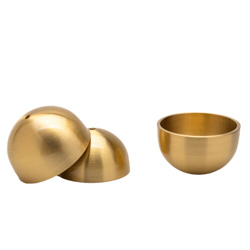 Brass dopamine bell simple wind chime accessories doorbell accessories brass cup with beads 59 copper seal glaze does not rust