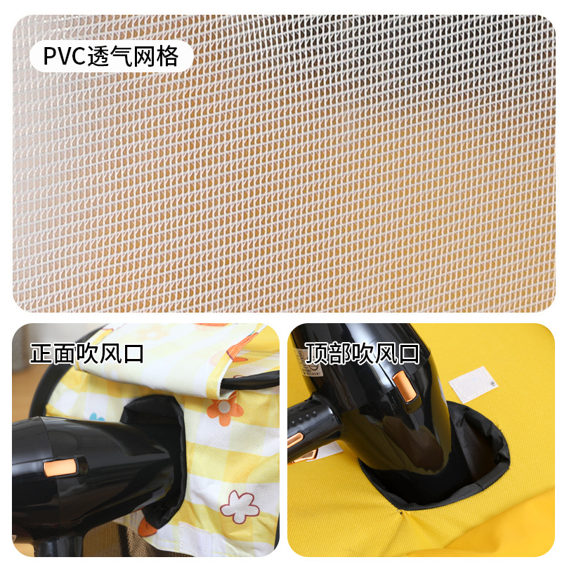 Caja de secado para mascotas cuadrada plegable, jaula para perros, carpa cuadrada, jaula de secado de baño portátil plegable pequeña y mediana