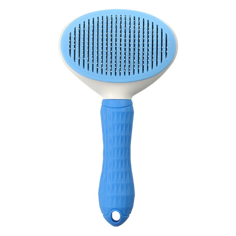 Nueva mascota peine automático decoloración del pelo peine perro auto-limpieza peine gato y perro nudo aguja peine mascota limpieza 6