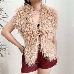 26�¿�W��Ƥ���R�׷���ë�Ըд�¶���첱���� MongolianFurTop