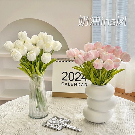 Artificial Tulips Tulip Artificial Flowers, Faux Flowers for Living Room Decorat