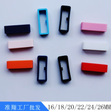 厂家直供智能手表带活动圈固定卡点硅胶表扣16/18/22/24/26/20mm