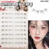 8 rows of mermaid lower eyelashes (brown) - glue-free