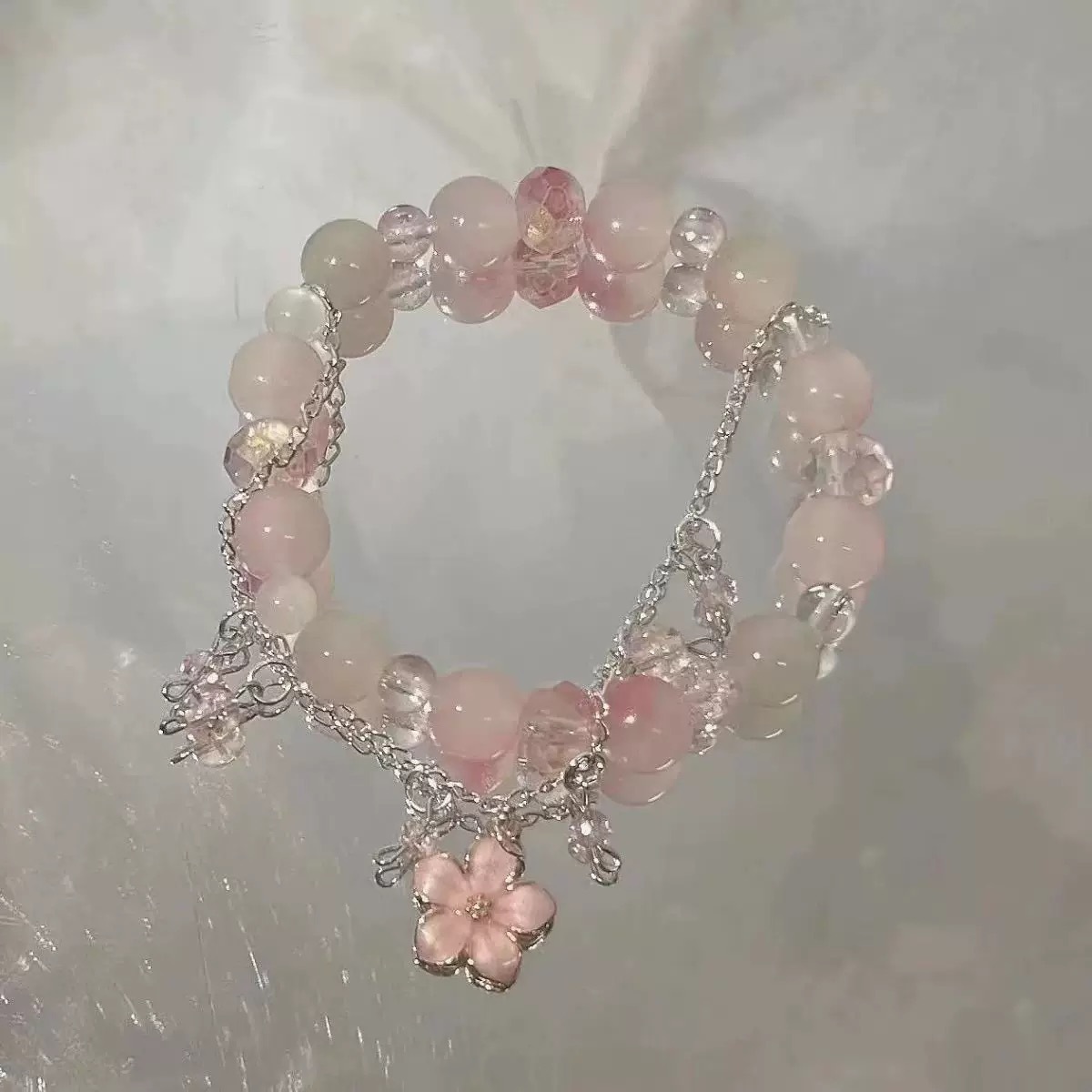 M672 [Spring Restal Come on Peach Blossom Bracelet]