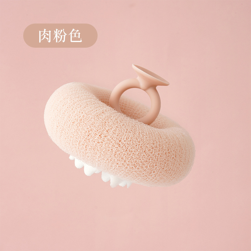 悦思家向阳花吸盘沐浴球搓澡海绵神器按摩浴擦无痛搓泥搓背洗澡刷|undefined