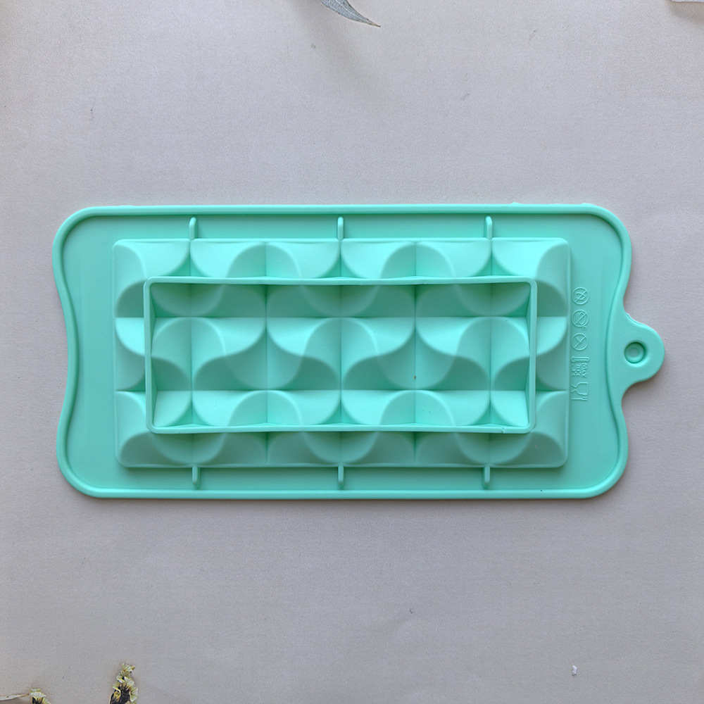 124 molde de silicona chocolate agudo pastel helado pudín molde de postre jabón utensilios de cocción