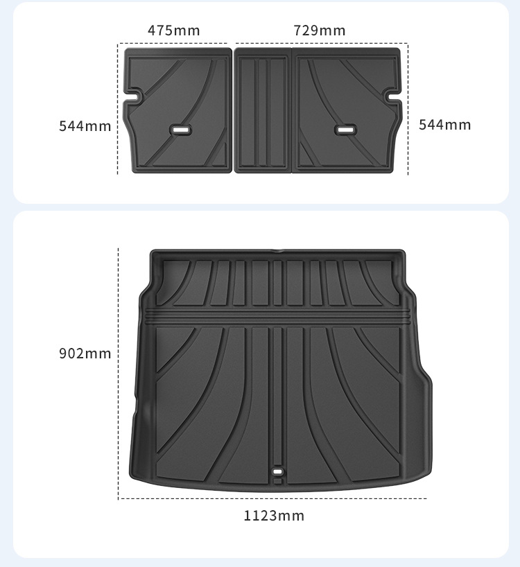 Suitable for 25 Geely Starray Em-I/Galaxy Starship 7 Em-I Car Floor Mats and Tpe Trunk Mats