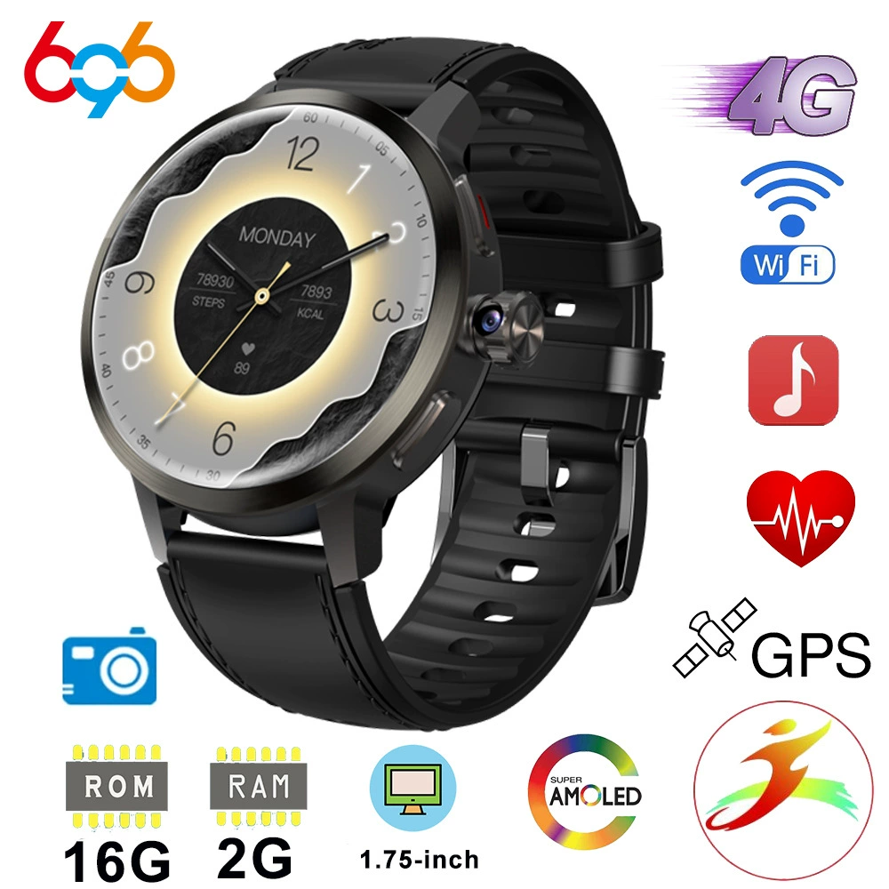 С синхронизацией с телефоном, браслет, смарт-часы, 4G, Android, широкий экран