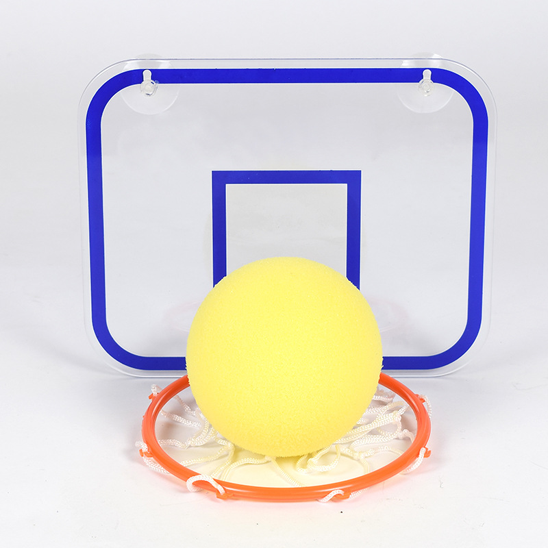 Productos calientes transfronterizos de Amazon, rebotes de baño transparentes para niños, caja de baloncesto divertida sin perforación