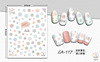 Cute nail stickers, ultra thin adhesive cartoon fake nails, with little bears, 3D