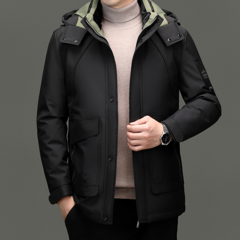 Fashionable winter solid travel velvet down jacket for leisure