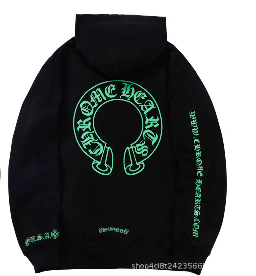 24新款chrome Hearts 克罗伈卫衣正确版马蹄连帽卫衣广州工厂批发|undefined