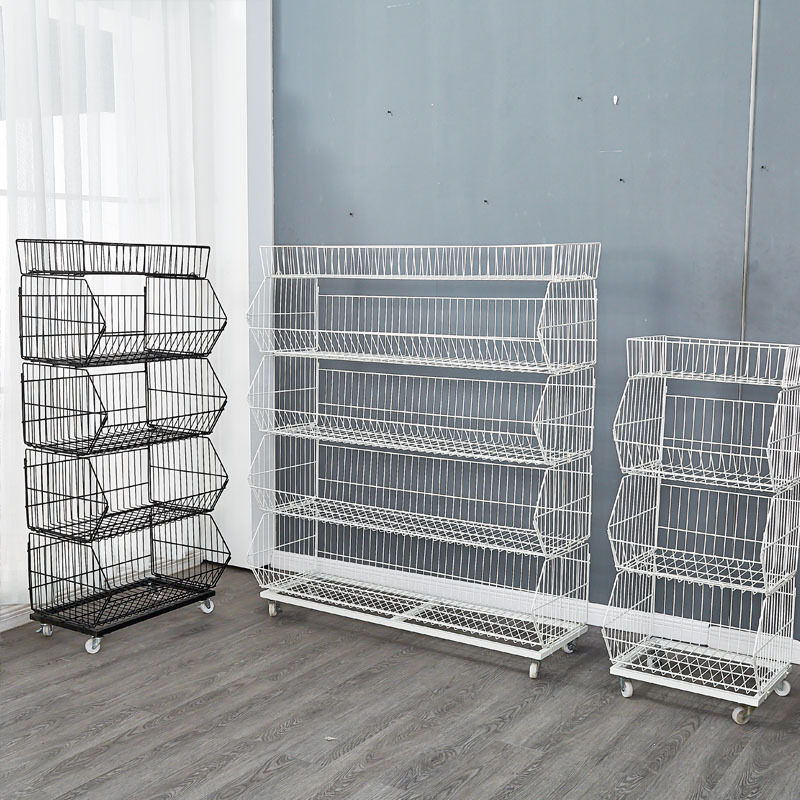 零食货架斜口篮超市商店小卖部便利店货架药店置物架展示架子