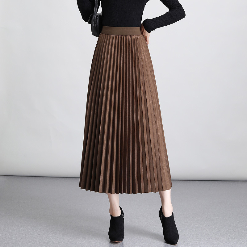 Autumn pleated skirt