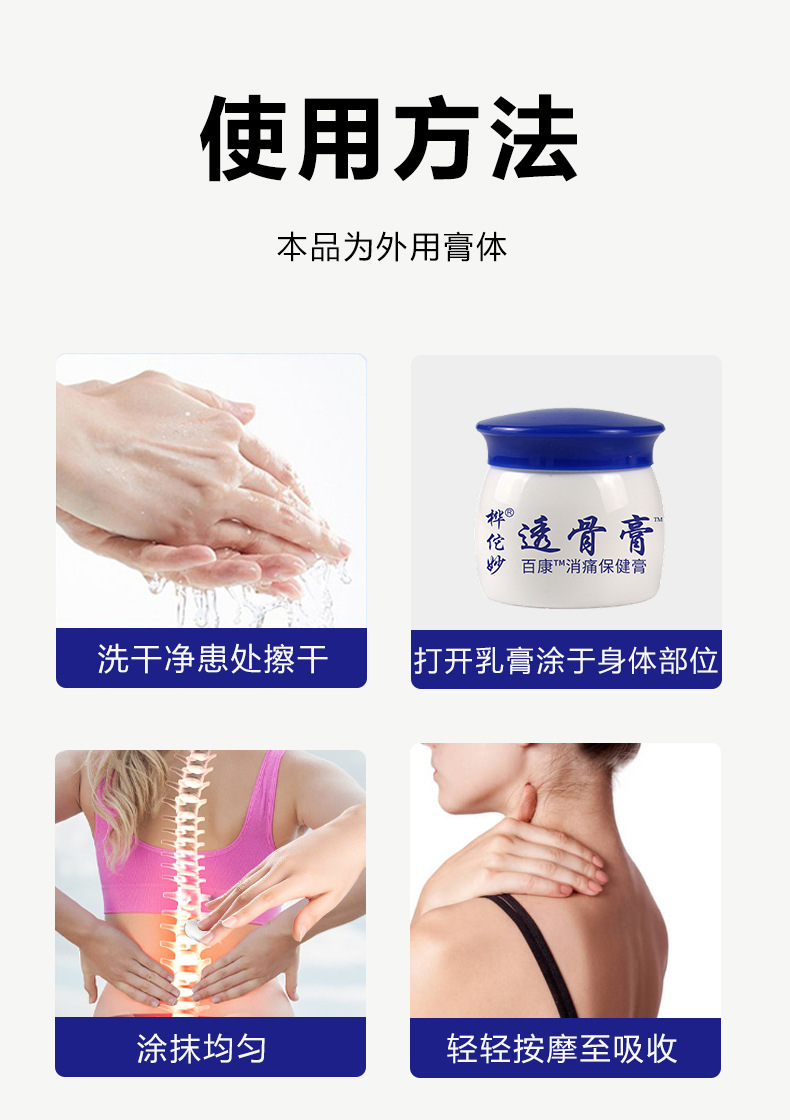 Hua Tuo Miao Tou Gu Gao Warming Neck Shoulder Waist Leg Soft Ointment 20g Jar preparation