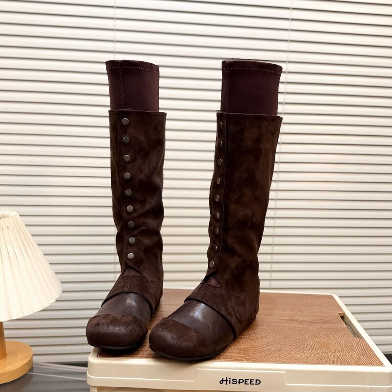 European-style convertible long boots for women, 2026 autumn new collection, trendy and stylish, with a height-enhancing, elastic, and slimming effect, high-top riding boots
