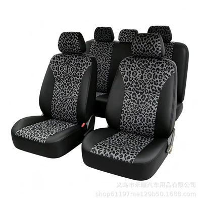 Cross-Border E-Commerce Foreign Trade Car Universal seat cover - black-5-seater-car