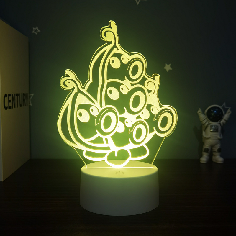 Plants vs. Zombies 3D night light Peashooter peripheral figures bedroom living room LED table lamp manufacturer