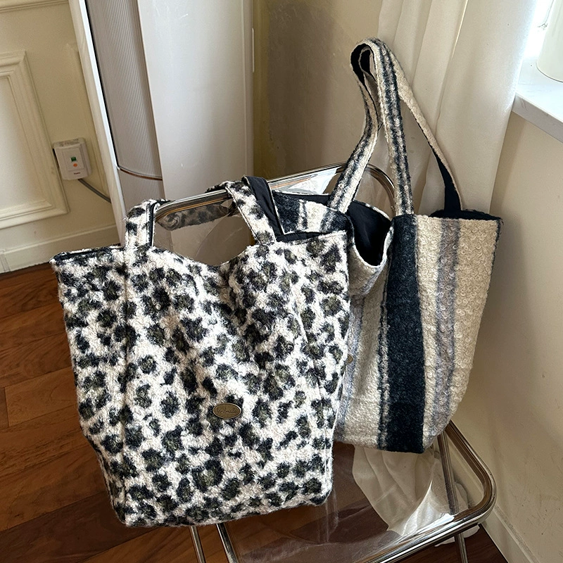 2024 осень и зима новый леопардовый вертикальный