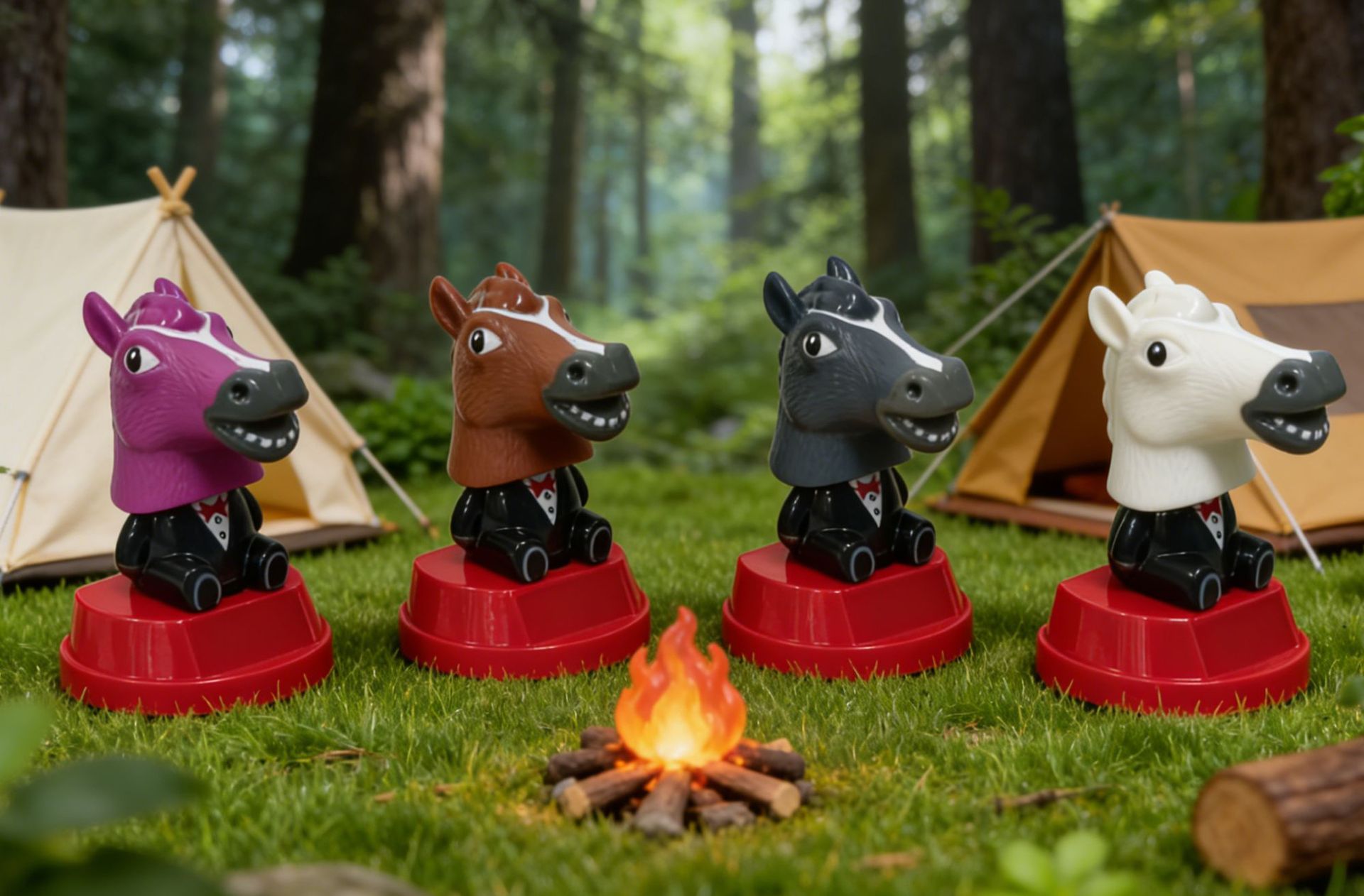 New Solar-Powered Shaking Horse Head Ornament, Beach Vacation Decoration, Desktop Small Gift, Cute Animal Decoration