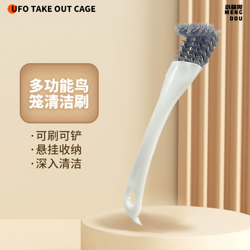 Щетка для чистки птичьей клетки Щетка с длинной ручкой для очистки птичьего помета