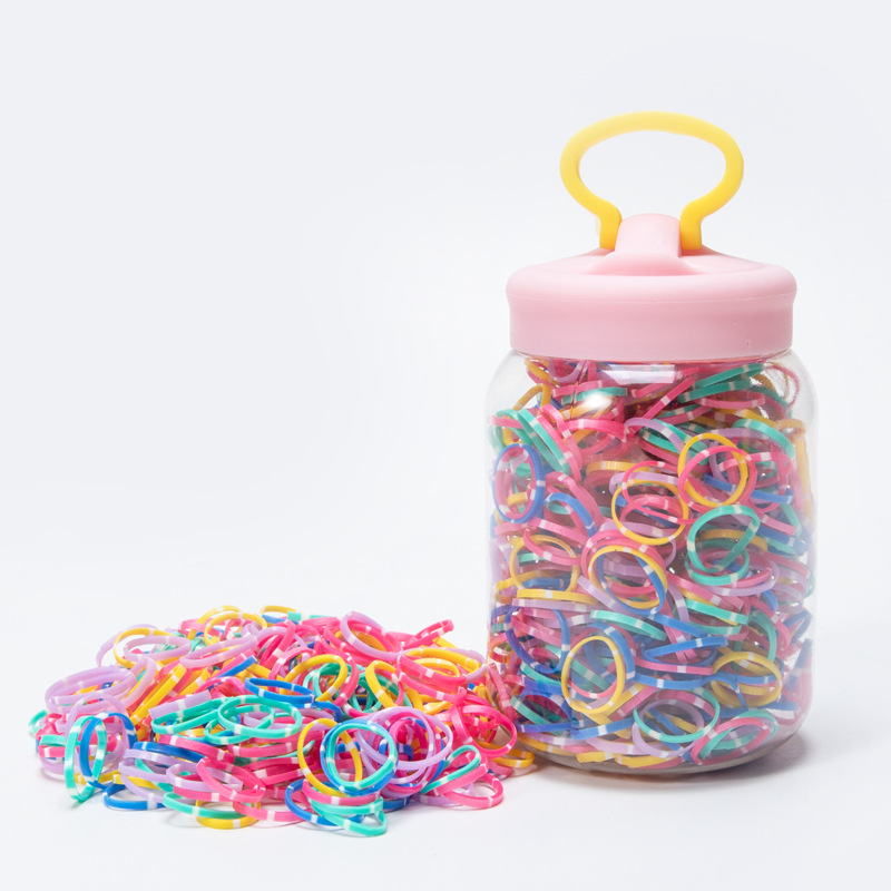 La banda de goma desechable para niños no duele el cabello tamaño pequeño banda para el cabello lazo para el cabello accesorios para el cabello