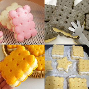 Retro Biscuit Steamed Bun Mold Square Round Sandwich Pattern Steamed Bun Lace Wavy Pasta Pastry Baking Tool