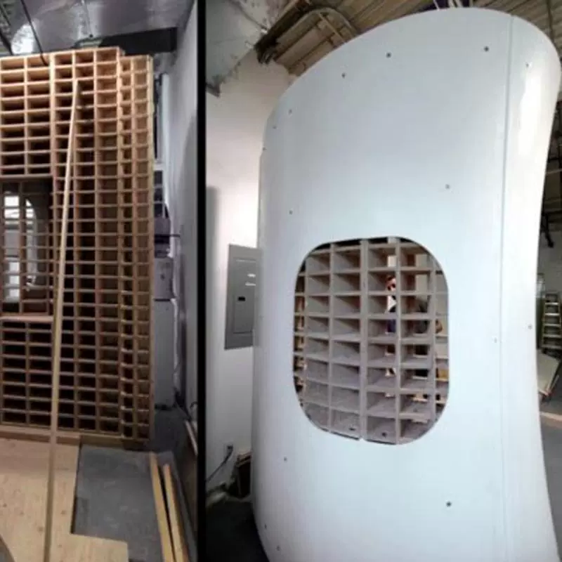 可洛盛carocin人造石商场墙面、电梯装饰