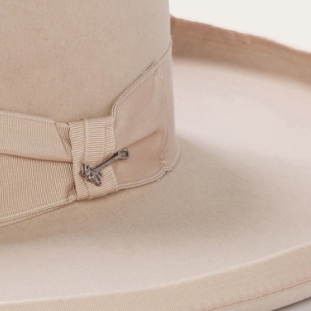 New French pure top beige wool hat_voghion.com